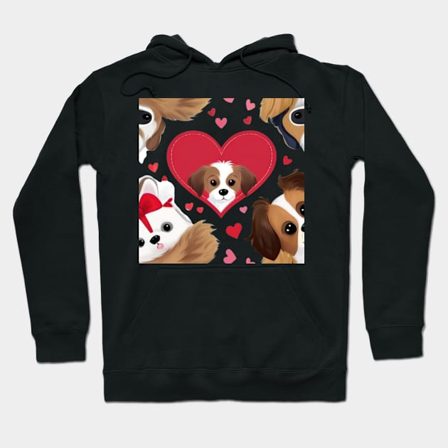 Make Mom Life Waggingly Wonderful: Artful poppy Gifts for Every Dog Parent Hoodie by benzshope